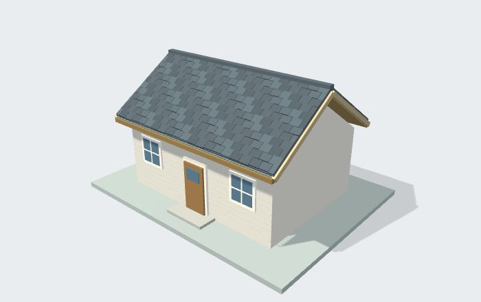 Illustrative roof from the interactive project explorer