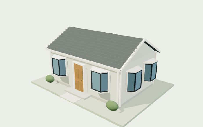 Illustrative home exterior from the interactive project explorer